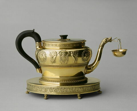 Passoire ou panier à thé du service à thé de Napoléon Ier et de Marie-Louise