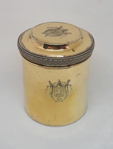 Boîte cylindrique du nécessaire de Napoléon Ier puis du tsar Alexandre Ier