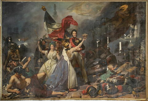 La France présente la couronne à Louis-Philippe