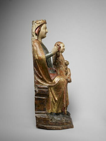 Vierge assise tenant l'Enfant, image 7/16