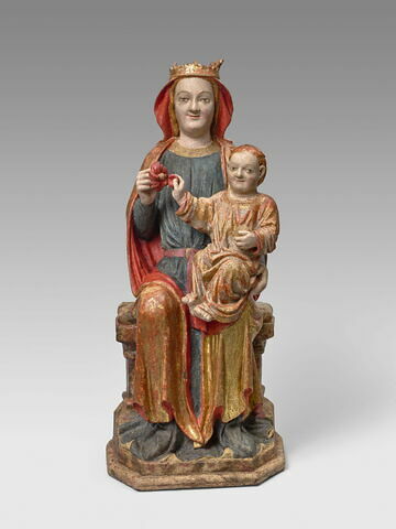 Vierge assise tenant l'Enfant, image 1/16