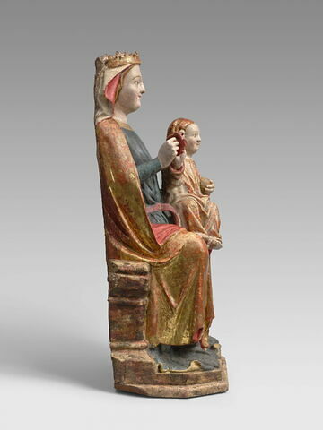 Vierge assise tenant l'Enfant, image 3/16