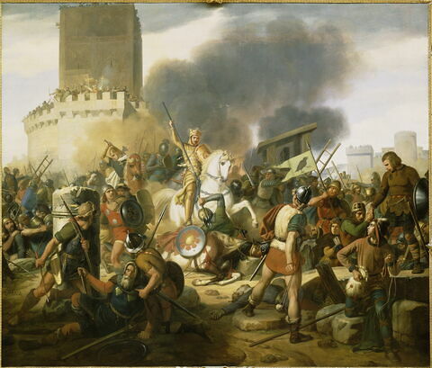 Le comte Eudes défend Paris contre des Normands, 885-886