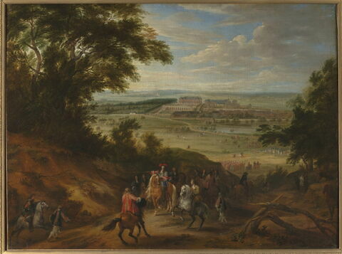 Vue du château de Versailles prise des hauteurs de Satory en 1664