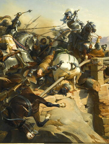 Bayard défend un pont sur le Garigliano, 1505, image 2/4