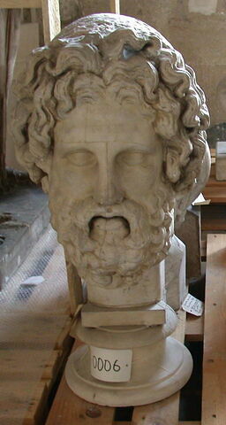 statue  ; Tirage intégral d’une tête d'Asclépios