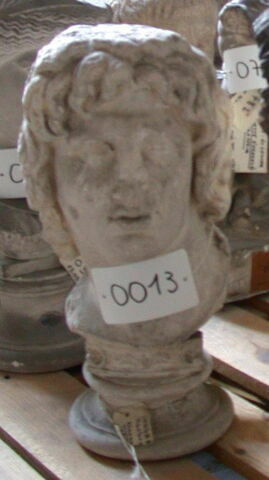 statue  ; Tirage intégral d’une tête d'Alexandre III de Macédoine