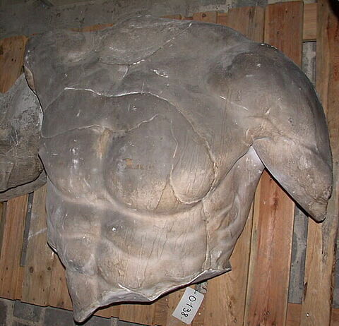 Tirage intégral du torse d’une figure masculine du fronton ouest du Parthénon, dite "Poséidon"