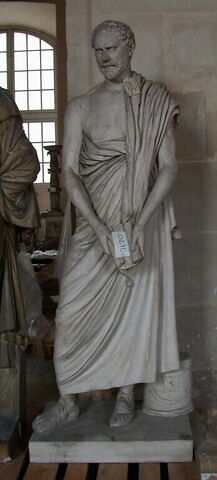 statue ; Tirage d’une statue de Démosthène