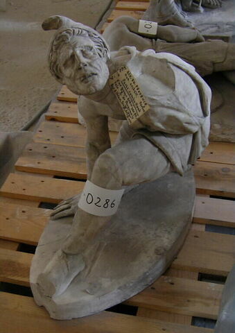 statue ; Tirage de la statue d’un guerrier perse