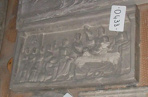 relief ; Tirage d’un relief représentant un banquet héroïque
