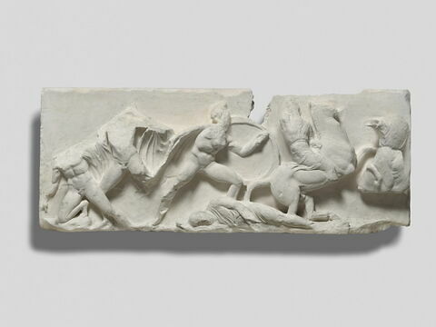 Tirage d’un relief représentantle combat entre les Grecs et les Perses