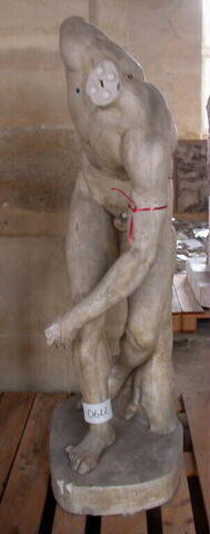 statue ; Tirage d’un discobole de la villa Hadriana