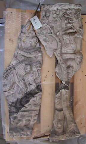 Tirage d’une plaque de la colonne Trajane représentant des légionnaires au travail, image 1/1