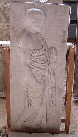 Tirage d'une plaque de la frise est du Parthénon représentant un ordonnateur, image 1/1