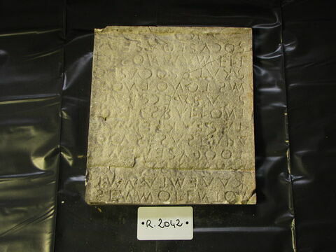 Tirage intégral d’une plaque de l'inscription dite 