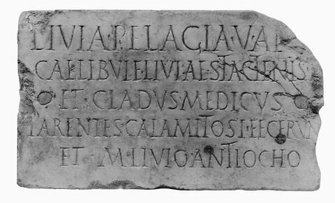 plaque de loculus ; inscription, image 1/2