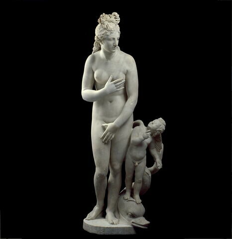 groupe statuaire ; Aphrodite et Éros