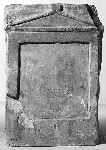 stèle funéraire ; plaque de loculus