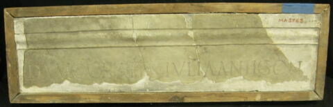 élément d'architecture ; inscription, image 2/2