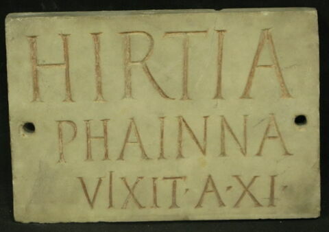 plaque de loculus ; inscription, image 1/1