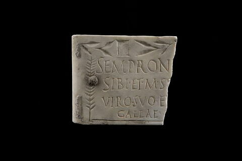 plaque de loculus  ; inscription, image 2/2