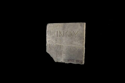inscription ; plaque