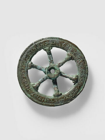 roue ; inscription