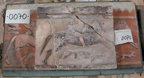 relief ; Tirage intégral d'une sima archaïque thasienne