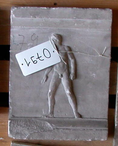 Tirage d’un relief représentant une figure d'athlète