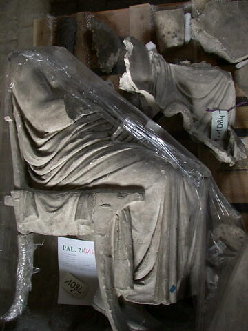 Tirage des figures d'une stèle funéraire attique