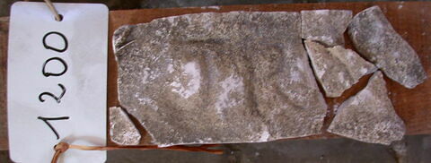 inscription ; Fragment de tirage d’une inscription latine