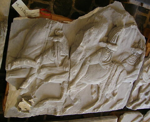 Fragment du tirage d'une plaque de la frise des Panathénées