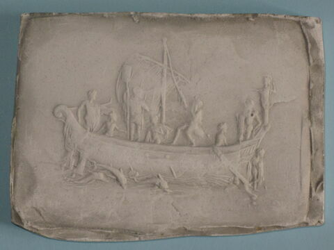 Tirage d’une bas-relief représentant une embarcation, image 1/1
