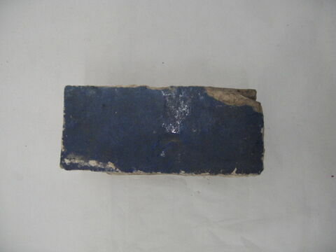 Brique (?) glaçurée bleu de cobalt, image 1/1