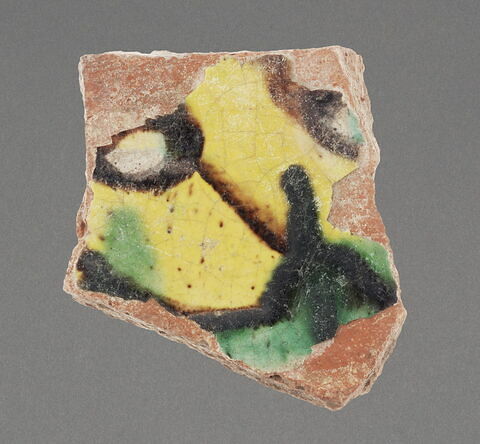 Tesson de coupe à décor jaspé, image 1/1