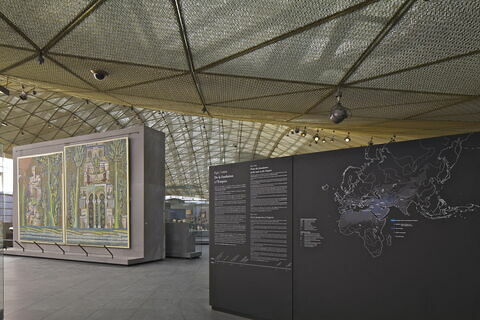 Panneau au baldaquin, relevé des mosaïques de la Grande Mosquée de Damas, image 9/10