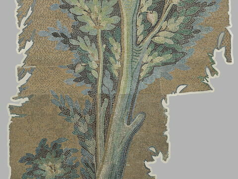 Panneau à l'arbre, relevé des mosaïques de la Grande Mosquée de Damas, image 3/7