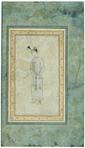 Jeune indien vêtu d'une robe et tenant un fuseau (page d'album), image 5/6