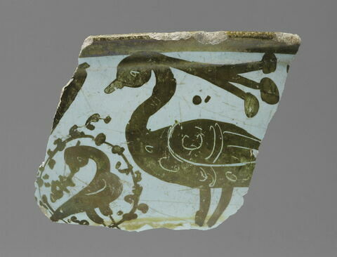 Fragment de bol à décor de paon (Tesson), image 2/2