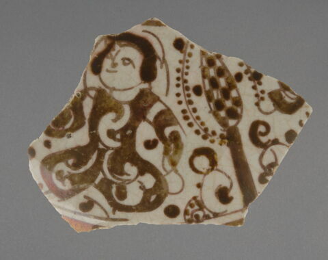 Fragment au personnage assis près d'un cyprès, image 1/1