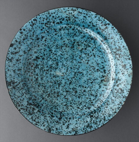 Plat à décor moucheté, image 1/5