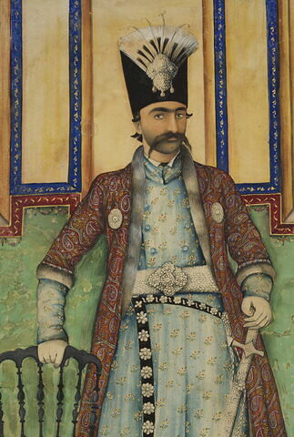 Portrait de Nasir al-Din Shah en pied, image 6/7