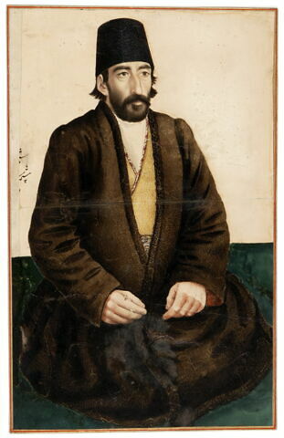 Portrait d'homme assis de trois quarts, image 2/2