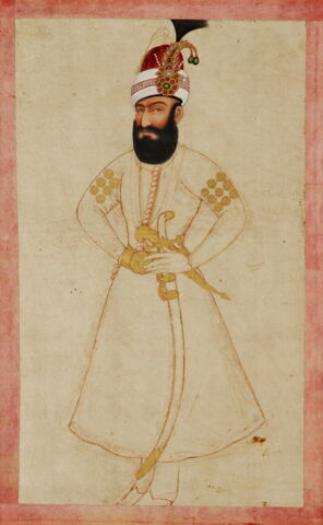 Portrait inachevé de Karim Khan Zand (r. 1750-1779), image 2/2