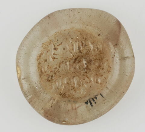 Disque au nom du calife fatimide al-Mustansir (r. 1036-1094), image 1/1