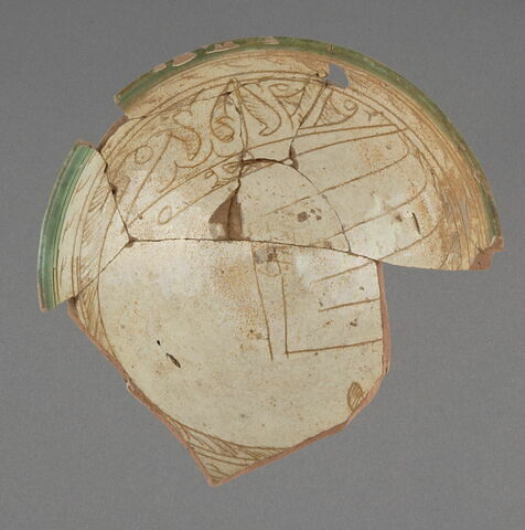 Bol à bord vert, oiseau à la petite tête, image 1/1