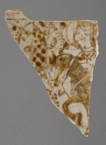 Fragment de paroi d'un récipient ouvert (bol tronconique ?) avec cavalier et cyprès, image 1/1