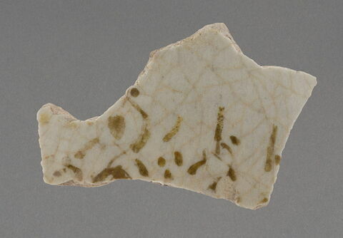 Fragment de vaisselle à décor végétal, image 1/1