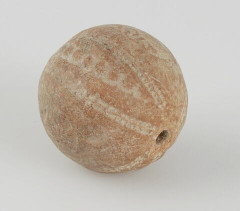 Perle globulaire perforée avec inscriptions, image 1/1